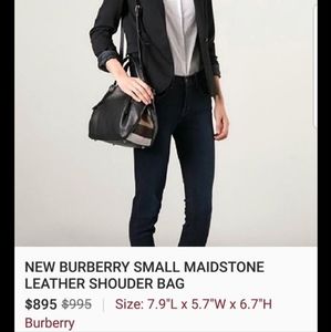 Burberry small maidstone leather shoulder bag